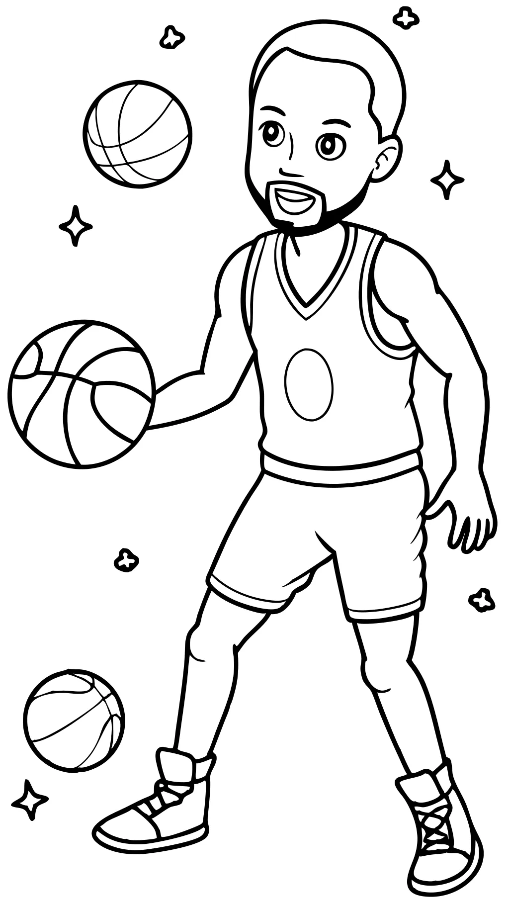 steph curry coloring page